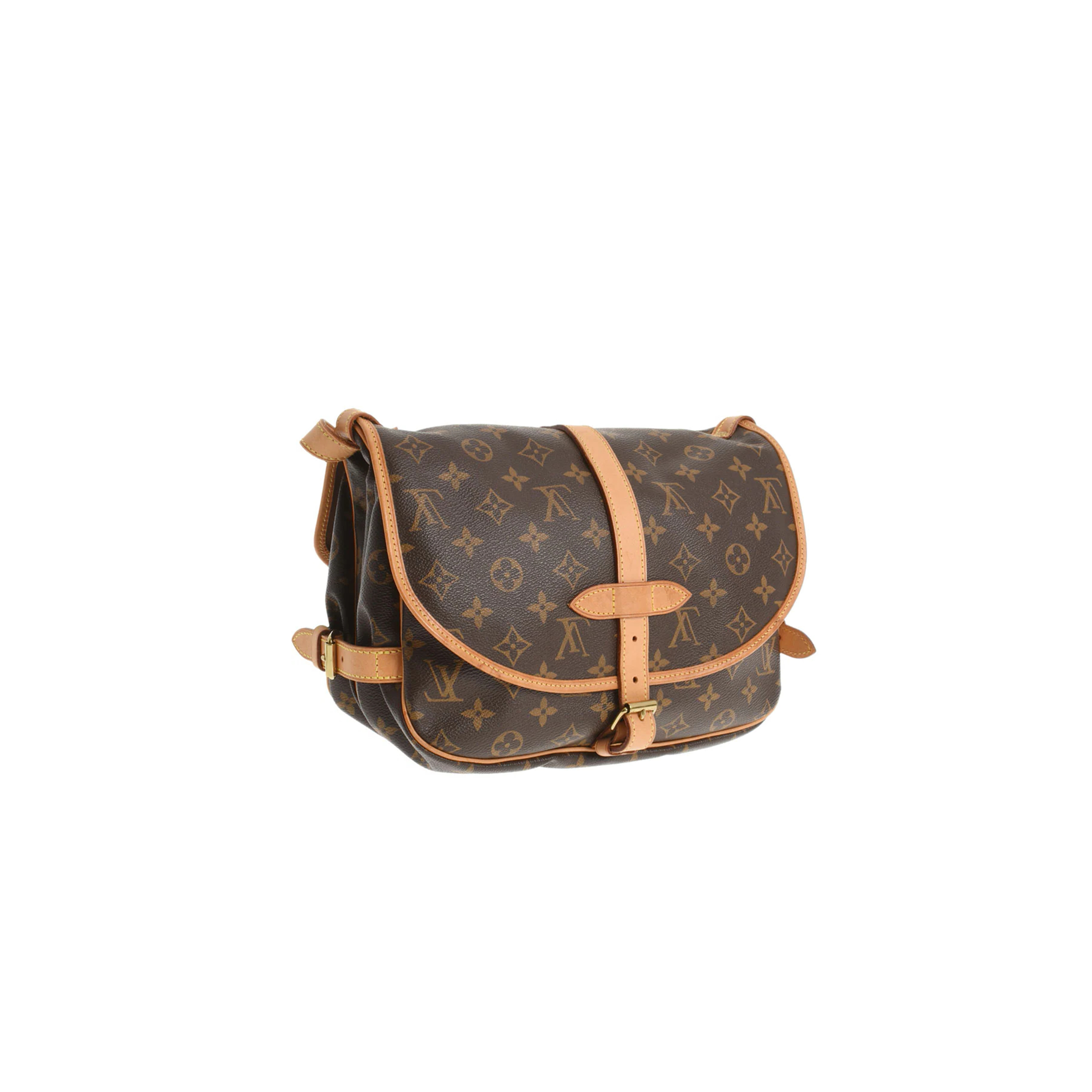 l0*is V*t0n saumur 30 shoulder bag monogram canvas m40710 (28*20*11cm)